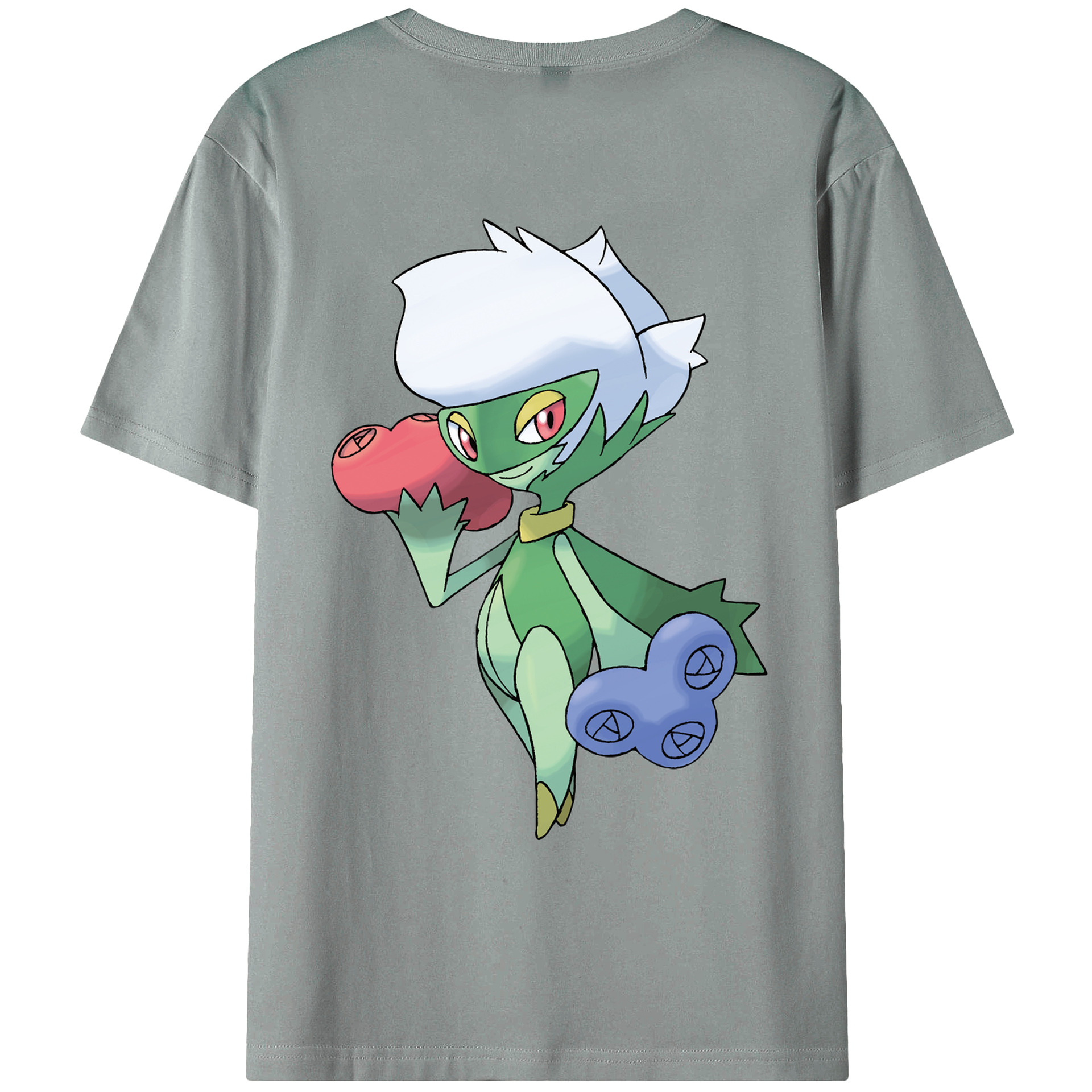 （画像用） ポケットモンスター Pokémon 綿100％ メンズ半袖Tシャツ（バックプリント） 通気性